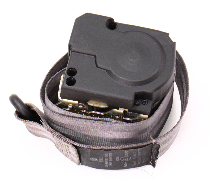 Center Rear Seat Belt Seatbelt 99-05 VW Jetta Golf GTI Mk4 Grey - 1J0 857 807 D