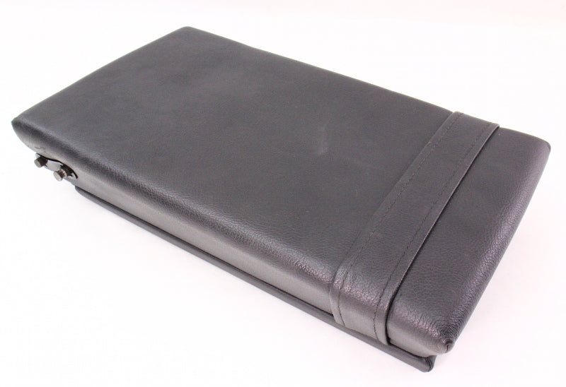 Dark Gray Leather Rear Seat Armrest 01-05 VW Passat B5.5 Arm Rest - Genuine