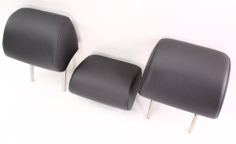 Rear Headrest Head Rest Restraint Set 05-10 VW Jetta Rabbit MK5 ~ Anthracite