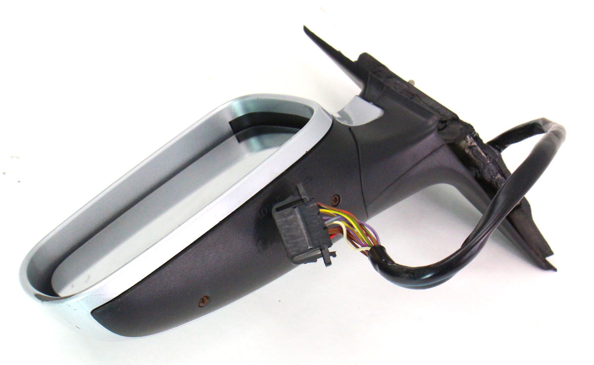 LH Exterior Side View Door Mirror 98-04 VW Passat B5 Genuine - LB7Z Silver