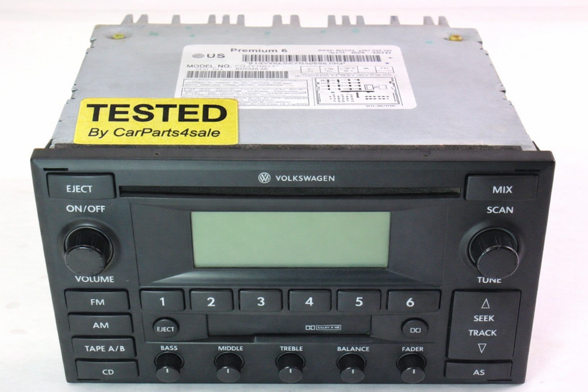 Stock Head Unit Radio Premium 6 VW Jetta Golf Mk4 Passat B5.5 - 1JM 035 157 D