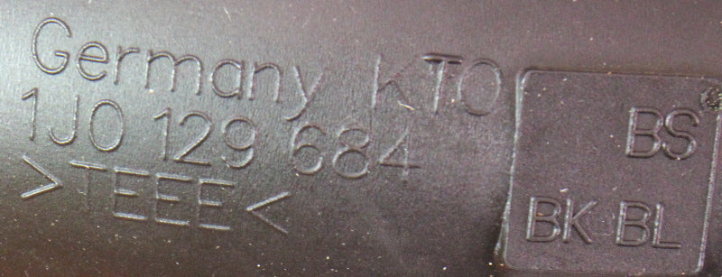 Air Intake Boot Tube 02-05 VW Jetta Golf MK4 2.0 - Genuine - 1J0 129 684 BS