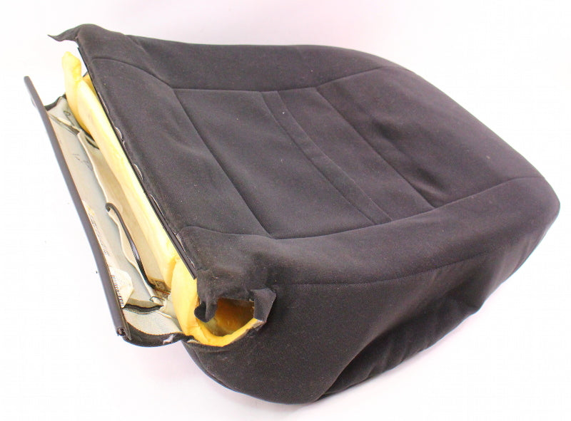 RH Front Seat Back Rest Foam & Cover 99-01 VW Jetta Golf MK4 Black Cloth Genuine