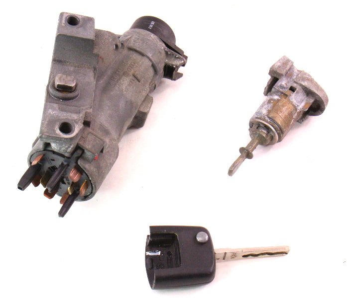 Lock Key Set Ignition Door Handle 99-05 VW Jetta Golf MK4 Beetle - 4B0 905 851 B