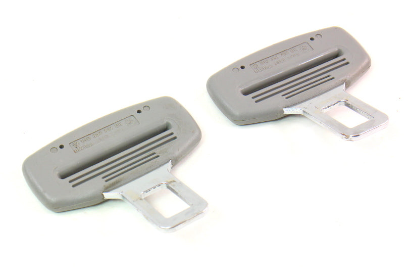 Set of 2 Male Seat Belt Seatbelt Buckle Clip VW Jetta Golf GTI Touareg Audi A4 ~