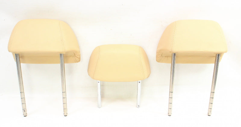 Rear Headrest Head Rest Set 01-05 VW Passat B5.5 Sunshine Beige Leather Genuine