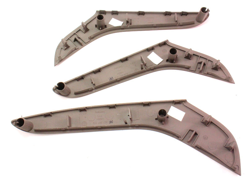 Door Panel Pull Handle Trim Set 06-10 VW Passat B6 - Genuine - 3C4 867 372