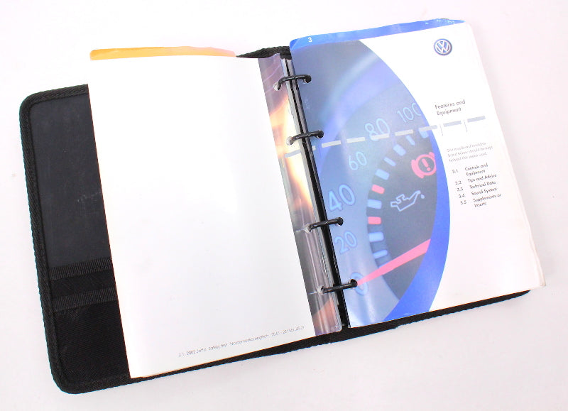 2002 Volkswagen Jetta Owners Manual Book Booklet VW MK4 - Genuine -