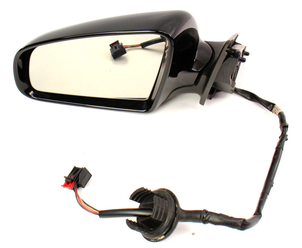 LH Exterior Side View Door Mirror 06-08 Audi A3 ~ Genuine ~ LY9B Brilliant Black