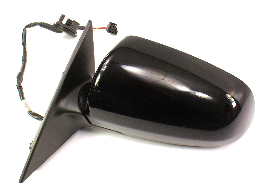 LH Exterior Side View Door Mirror 06-08 Audi A3 ~ Genuine ~ LY9B Brilliant Black