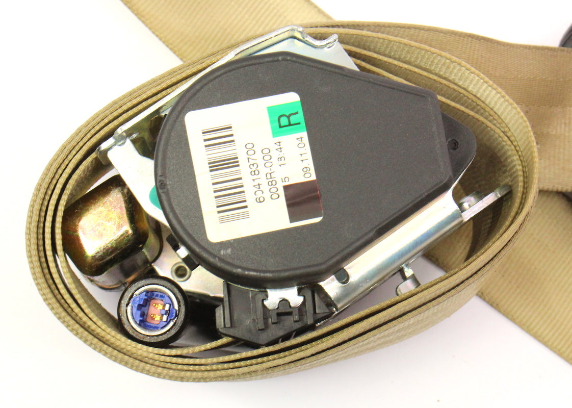 RH Front Seat Belt Seatbelt 06-13 Audi A3 - Beige - Genuine - 8P4 857 706 E