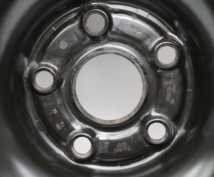 16" x 7" Steel Spare Wheel Rim & Tire VW Passat Audi A3 5x112 ~ 3B0 601 027 F/G