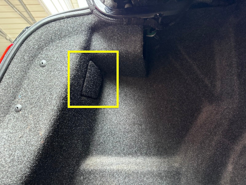 LH Tail Light Trunk Carpet Bulb Access Cover Cap 11-18 VW Jetta MK6 - Genuine