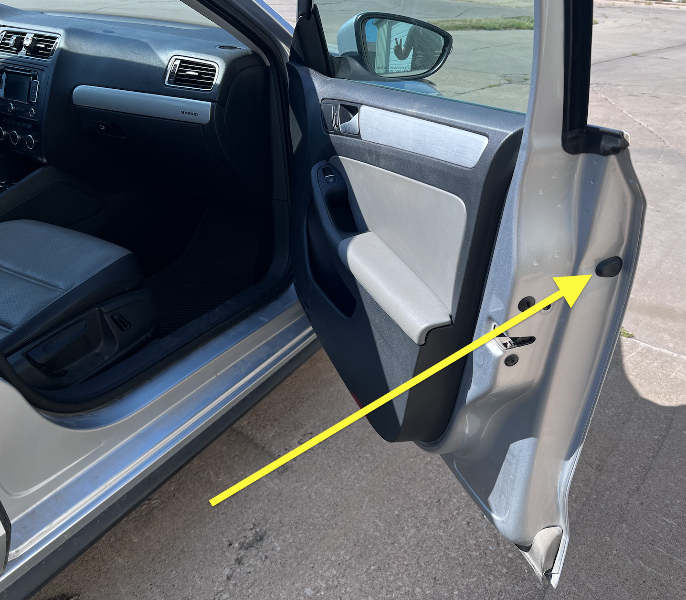 2x Front Door Handle Screw Cap Cover 11-21 VW Jetta Golf MK6 MK7 - Genuine