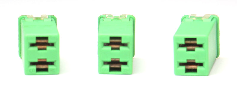 3x Green 40a LittleFuse 11-18 VW Jetta Sedan MK6 495 32v - Genuine