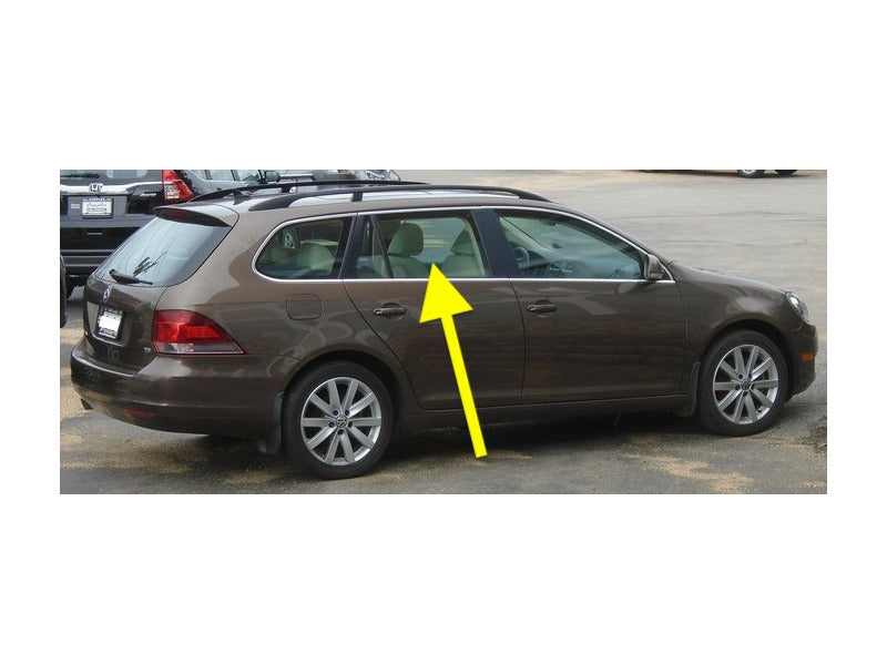 RH Rear Door Window Side Exterior Glass 09-14 VW Jetta Sportwagen MK5 MK6 Tinted