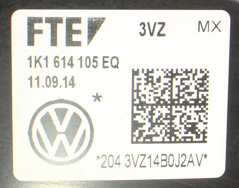 Brake Booster 11-18 VW Jetta MK6 Sedan - Genuine FTE - 1K1 614 105 EQ