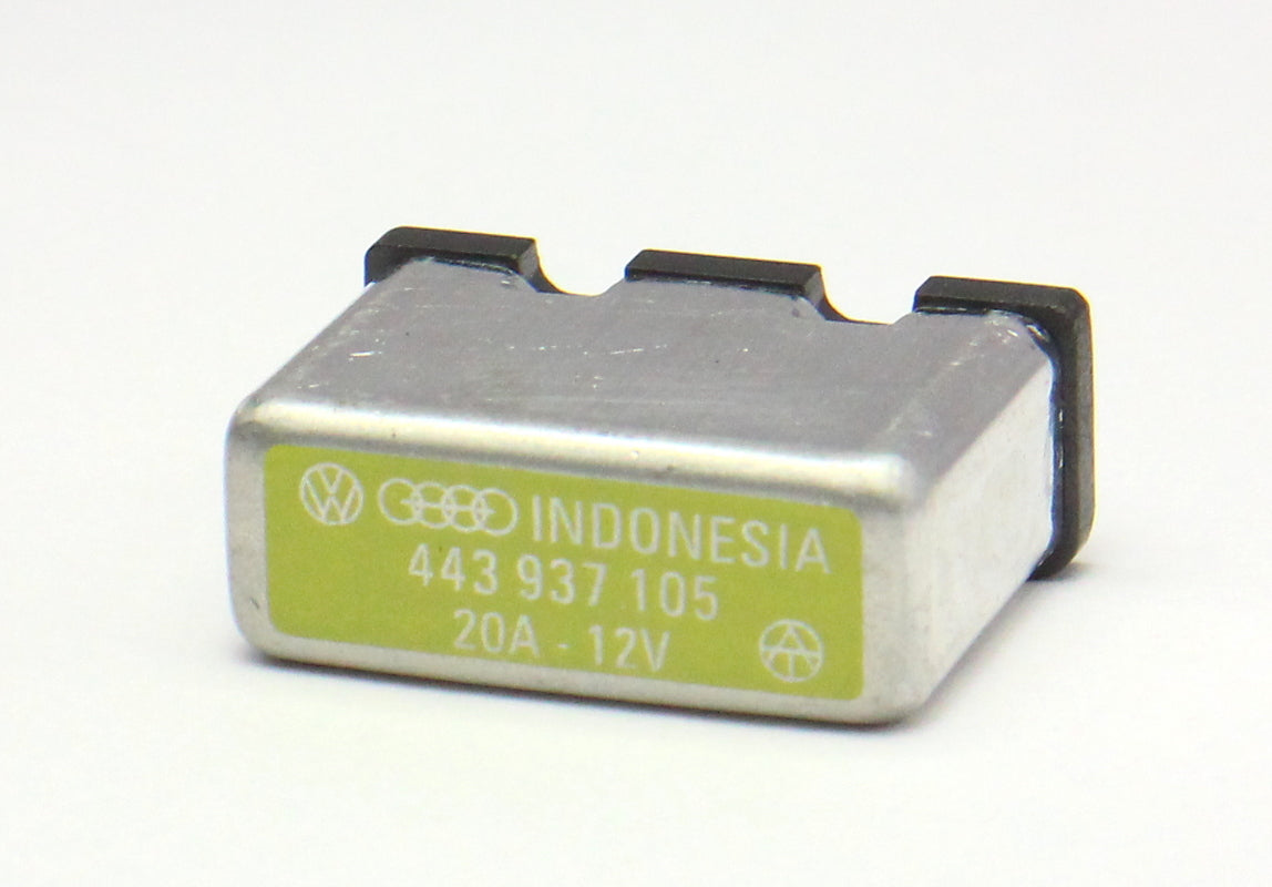 20A Thermal Fuse VW Audi Passat Jetta Golf Beetle A4 A6 - Genuine - 443 937 105