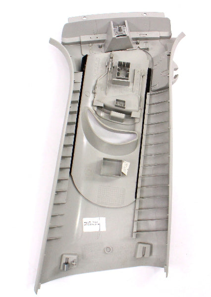 LH B Pillar Interior Seat Belt Trim Panel 11-18 VW Jetta MK6 Grey - 5C6 867 243