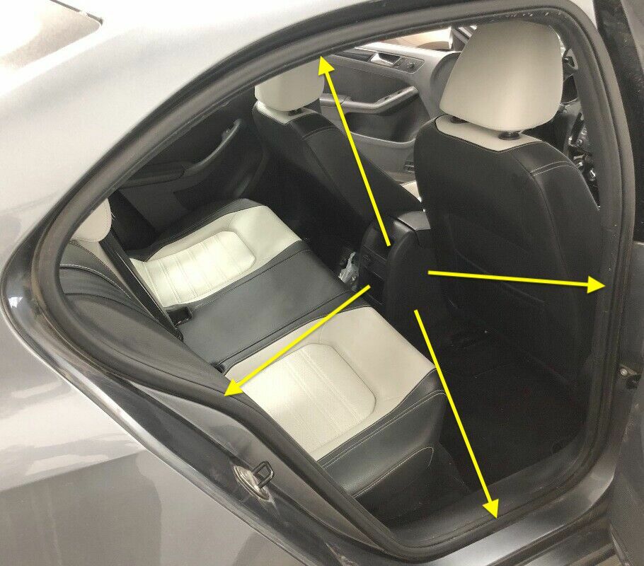 RH Rear Door Opening Weather Stripping Seal 11-18 VW Jetta MK6 - 5C6 867 914