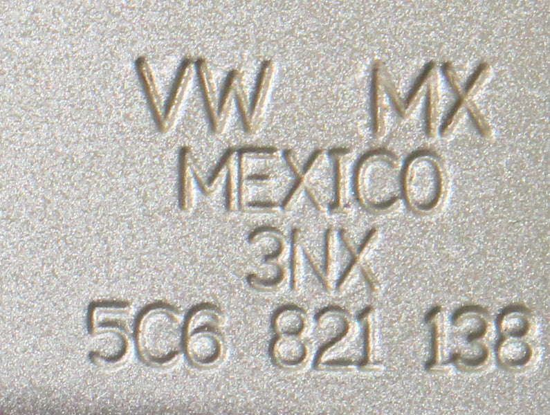 RH Fender Support Mount Bracket 11-18 VW Jetta MK6 LP7W Silver - 5C6 821 138