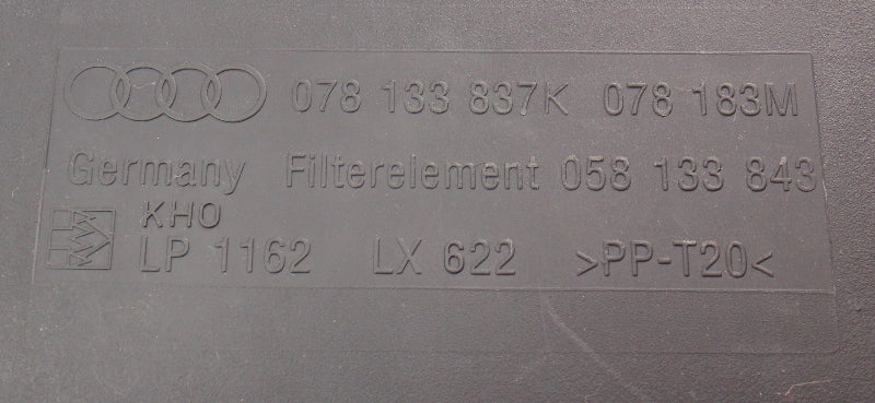 Air Intake Cleaner Box Airbox 96-97 Audi A4 V6 AFC SOHC Genuine - 078 133 837 K