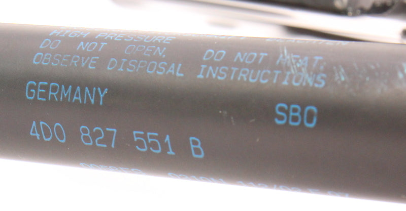 Trunk Lid Hinges & Struts Set 00-03 Audi A8 S8 D2 LZ9W Ebony Pearl - Genuine