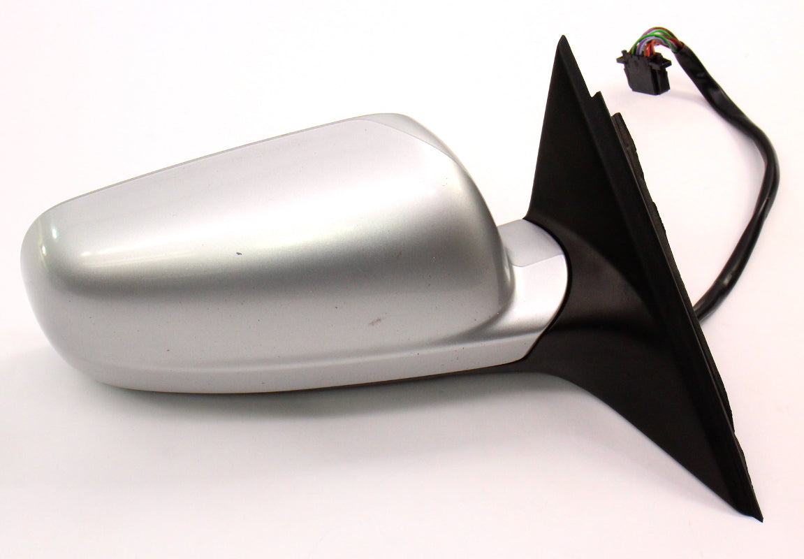 RH Exterior Side View Door Mirror 98-04 VW Passat B5 LB7Z Silver - Genuine
