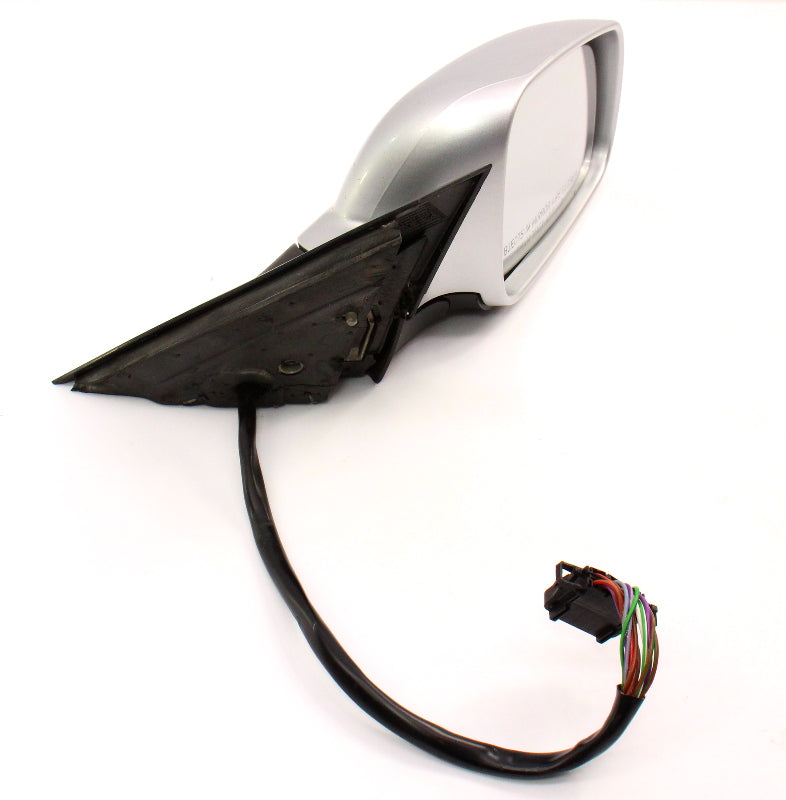 RH Exterior Side View Door Mirror 98-04 VW Passat B5 LB7Z Silver - Genuine