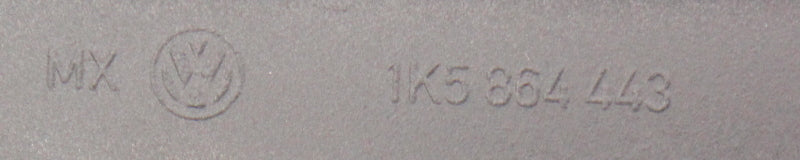 Rear Window Deck Cargo Parcel Shelf Vent Trim 05-10 VW Jetta MK5 ~ 1K5 864 443