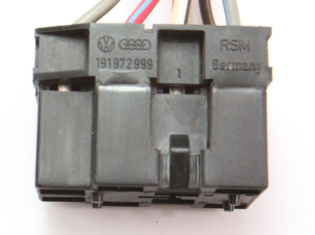 Head Light Switch Wiring Pigtail Plug 85-92 VW Jetta Golf Mk2 - 191 972 999