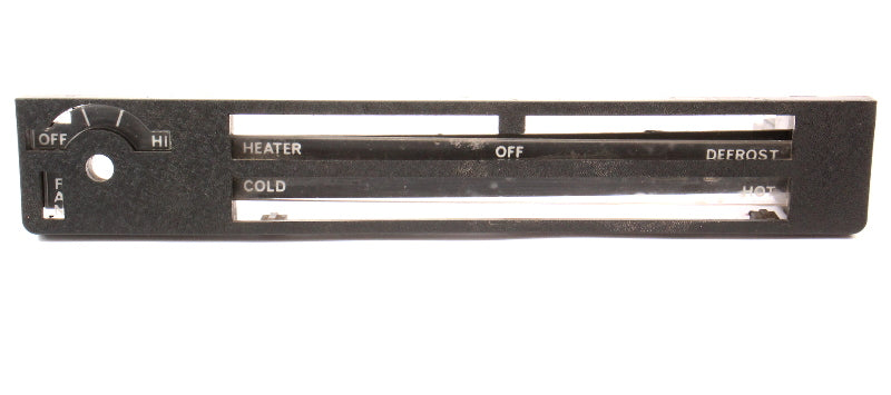 Climate Temp Controls Trim Face Plate 75-80 VW Rabbit MK1 - 175 919 383 DE & G