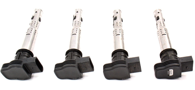 Set of 4 Ignition Coils VW Beetle Jetta GTI Eos Passat A4 TT Q5 ~ 07K 905 715 F