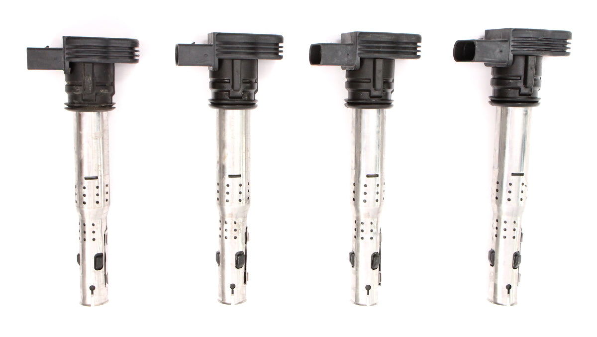 Set of 4 Ignition Coils VW Beetle Jetta GTI Eos Passat A4 TT Q5 ~ 07K 905 715 F