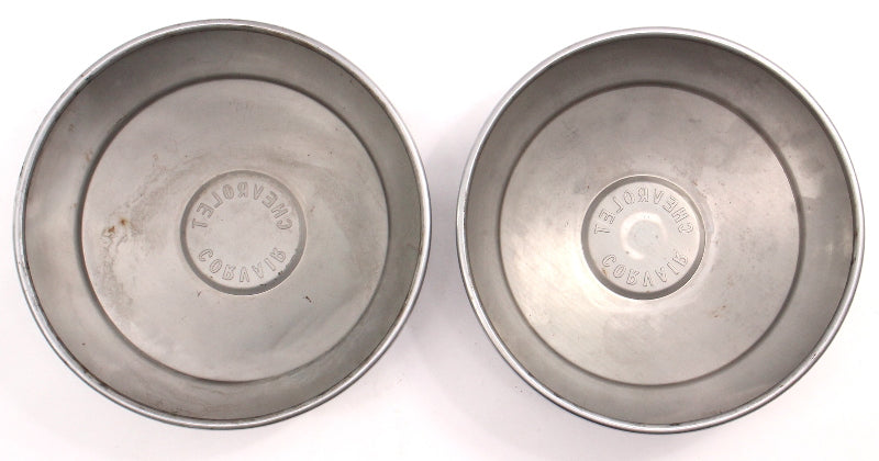 Set of 2 Stock 1960 Chevrolet Chevy Corvair Monza Dish Hubcap Hub Cap