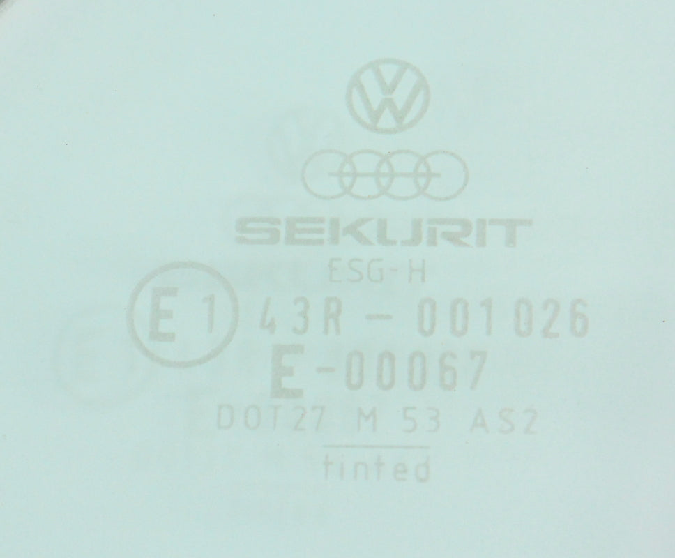 LH Bolt Through Vent Window Door Glass 75-84 VW Rabbit GTI Cabriolet MK1