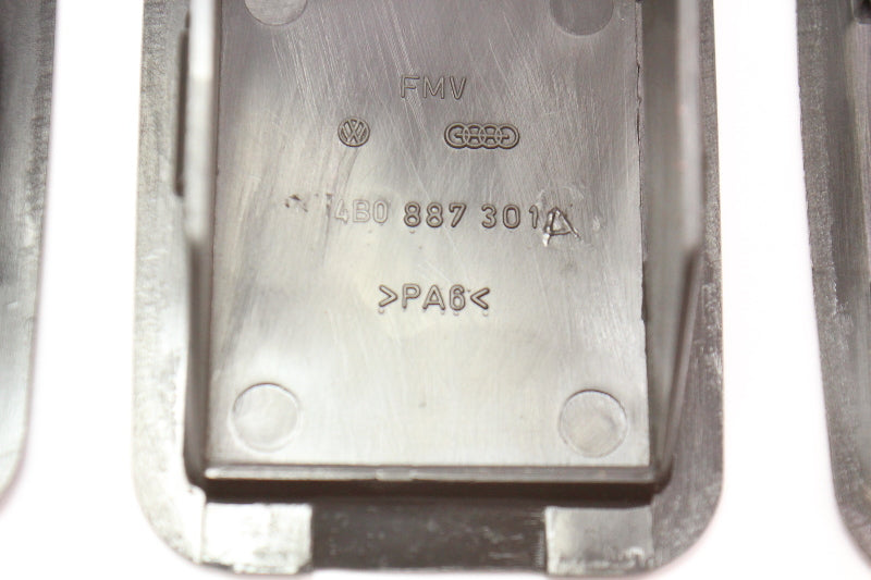 Child Seat Restraint Hooks Mounts Caps Audi A4 02-05 B6 - Black - 4B0 887 301