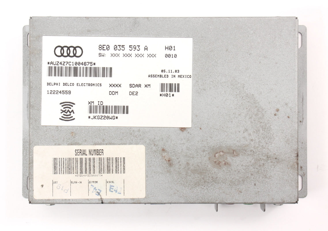Sirius XM Radio Tuner Module VW Rabbit MK5 Passat Audi A3 A4 S4 - 8E0 035 593 A