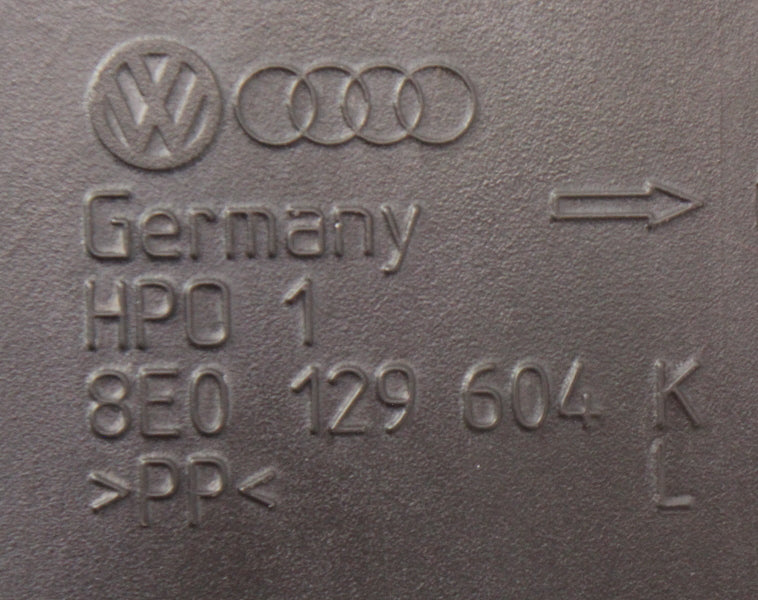 Fender Air Intake Tube Duct 04-05 Audi S4 B6 4.2 V8 - Genuine - 8E0 129 604 K