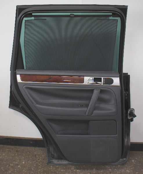 LH Rear Complete Door Assembly 04-10 VW Touareg - L041 Black