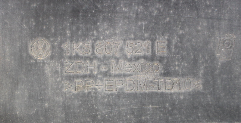 Rear Bumper Cover 05-10 VW Jetta MK5 Sedan L041 Black - Genuine