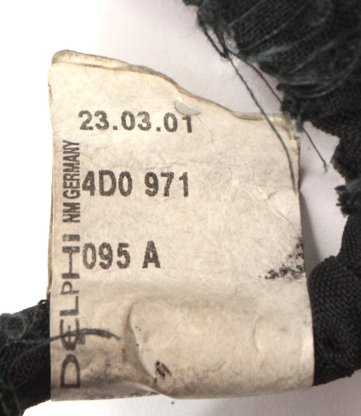 Front Bumper Wiring Harness 00-03 Audi A8 S8 D2 - Genuine - 4D0 971 095 A