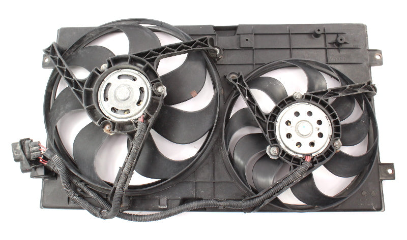 Engine Radiator Electric Cooling Fans & Shroud 98-05 VW Beetle OEM 1C0 121 207 C