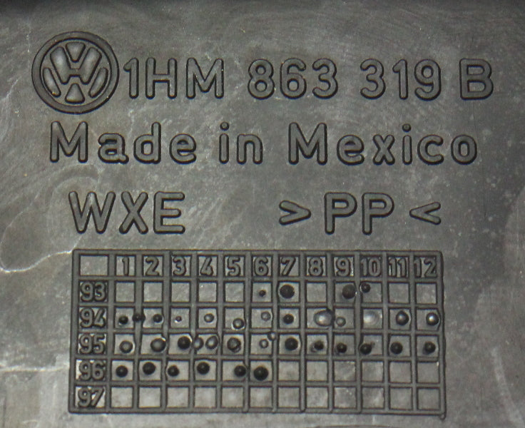 Rear Center Console Arm Rest VW Jetta Golf GTI Cabrio MK3 US Spec 1HM 863 319 B