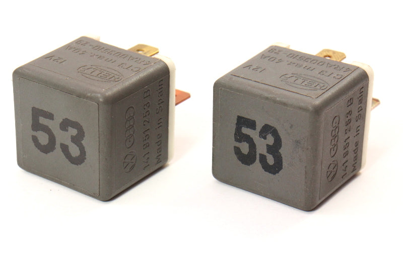 2x Relay 53 Multi Purpose Horn Defrost Fuel VW Jetta Golf Mk2 Audi 141 951 253 B