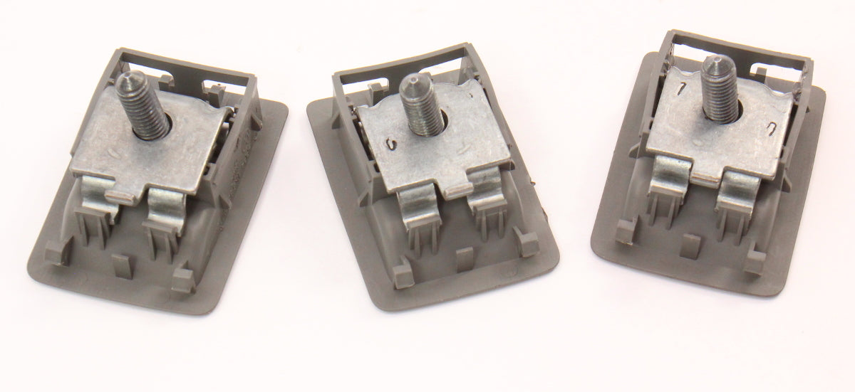 Rear Child Seat Safety Latch Hooks 05-10 VW Jetta MK5 Grey - Genuine 1K5 887 267