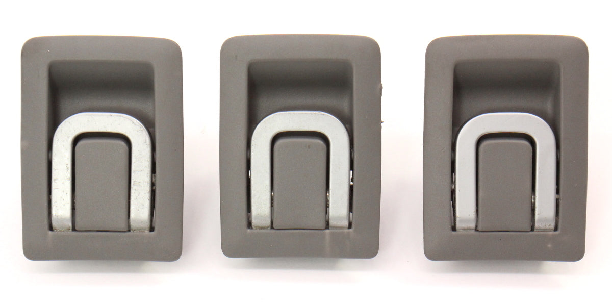 Rear Child Seat Safety Latch Hooks 05-10 VW Jetta MK5 Grey - Genuine 1K5 887 267