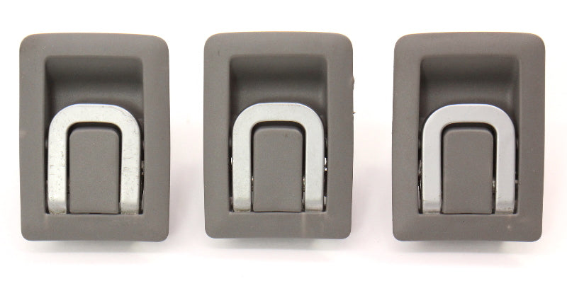 Rear Child Seat Safety Latch Hooks 05-10 VW Jetta MK5 Grey - Genuine 1K5 887 267