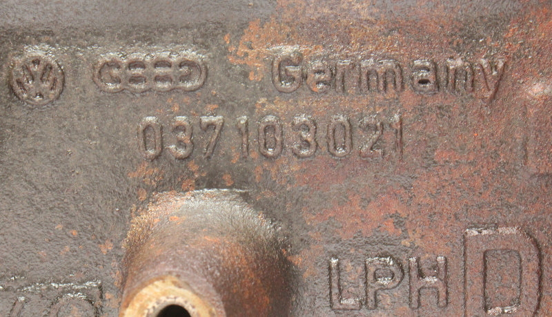 Bare Cylinder Block 90-92 VW Corrado G60 1.8 PG - Genuine - 037 103 021