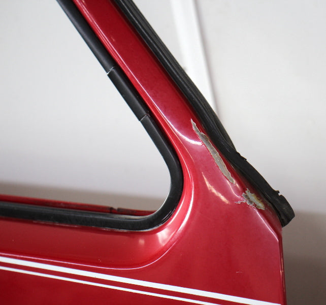 Pair Door Shell Skins 80-93 VW Rabbit Convertible Cabriolet MK1 Red - Genuine